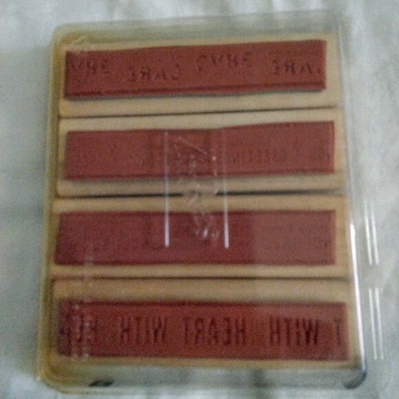 2006 Stampin' Up ~Handle With Care~ 4 piece set. - Picture 2 of 3